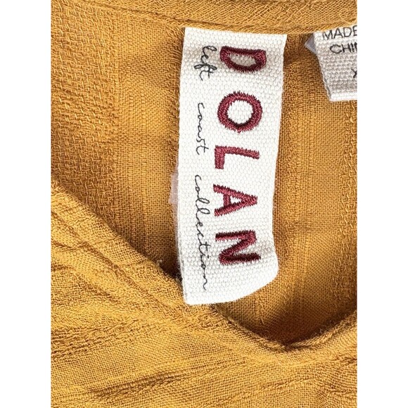 Anthropologie Dolan Peasant Blouse Brown Orange Boho Western Textured, XS - Picture 4 of 6